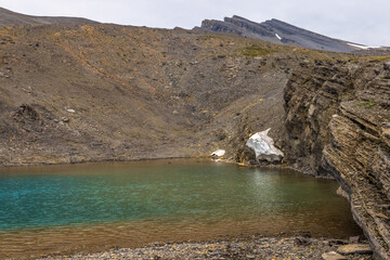 Michelle Lake in the Backcountry Wilderness, Alberta, Canada.