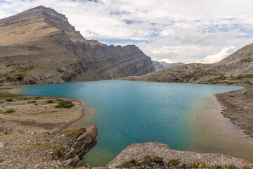 Michelle Lake in the Backcountry Wilderness, Alberta, Canada.