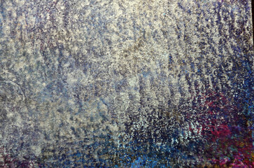 dirty art background of gray stains on blue