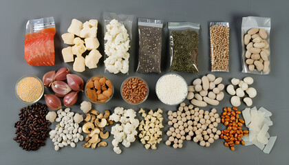 assorted of protein food source