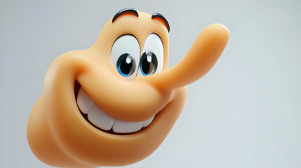 Joyful 3D Cartoon Character Illustration