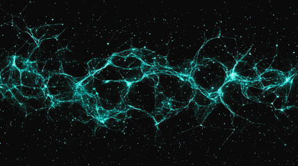 Abstract business connection of lines from nodes It is connected to endless nodes and represents the innovation of communication in the network.