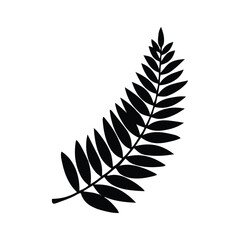 Fototapeta premium Leaf Vector Icon – Minimal Nature Symbol, Botanical Clipart & Green Design Elements.