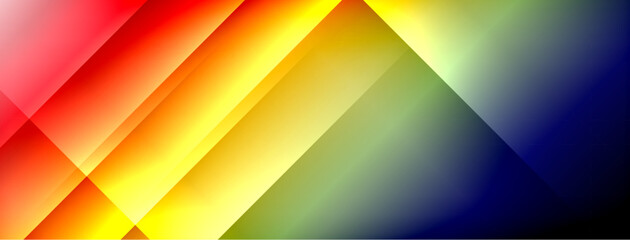 Colorful gradient with lines made of shadow and light. Creative background
