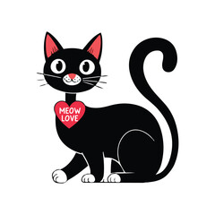 Cute Cat Vector Icon Design Illustration &ndash; Pet Clipart, Feline Graphics & Animal Art