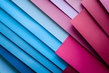 Obraz premium bright blue, white, burgundy, pink and purple sheets of paper