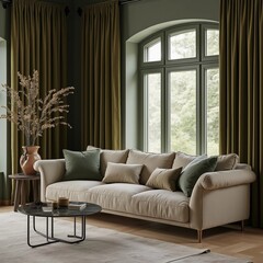 Fototapeta premium modern living room with sofa