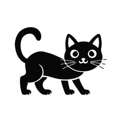 Obraz premium Cute Cat Vector Icon Design Illustration – Pet Clipart, Feline Graphics & Animal Art