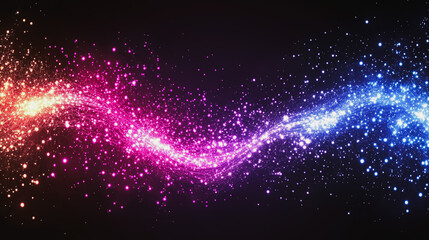 Obraz premium Abstract digital background electromagnetic wave background Innovation digital wave background information technology background The background is the background. gradient wave digital wave banner