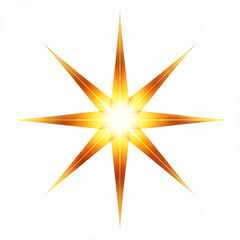 Obraz premium Golden Christmas star decoration