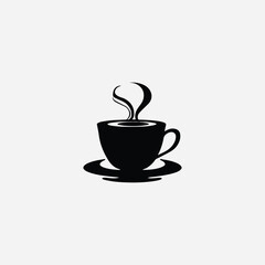 Coffee Cup Logo Silhouette