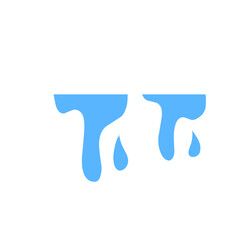 dripping blue liquid