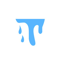 dripping blue liquid