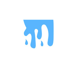 dripping blue liquid