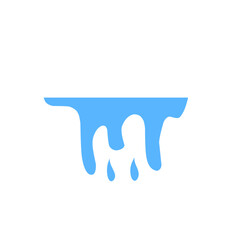 dripping blue liquid