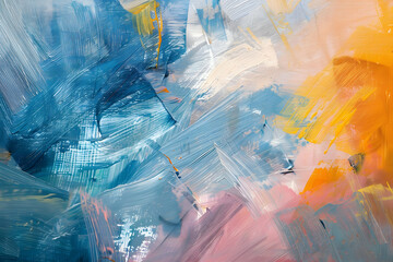 Oil on canvas. fragment of my painting. abstract background. focus on brushstrokes