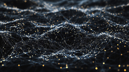 Abstract digital background electromagnetic wave background Innovation digital wave background information technology background The background is the background. gradient wave digital wave banner