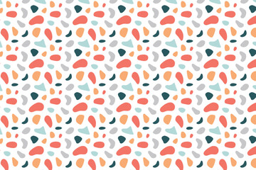 Organic Abstract Shape Pattern Background: Minimalist Modern Design