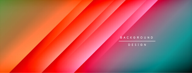 Dynamic shadow lines with gradient colors geometric background