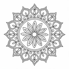 Circular mandala pattern creating a seamless background design generated ai.