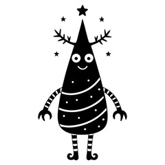 Christmas Quirky and Fun with white background	