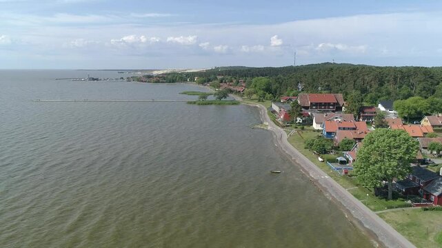 Nidden an der Kurischen Nehrung in Litauen am Kurischen Haff