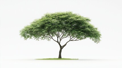 Obraz premium a white background, its lush foliage creating a vibrant, tropical feel.