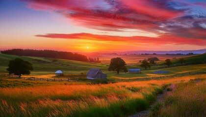 Fototapeta premium This enchanting view invites you to pause and appreciate the world around you. 