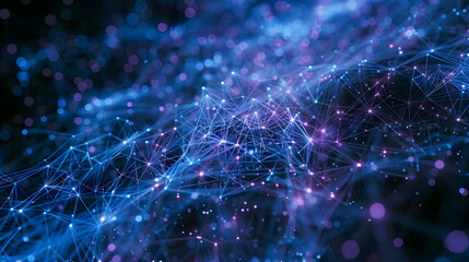 Abstract 3D Network Background