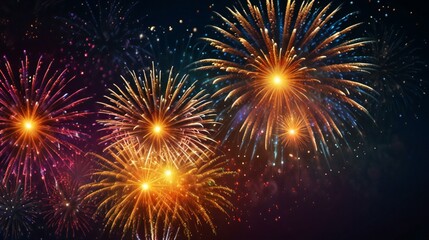 Fototapeta premium fireworks in the night sky