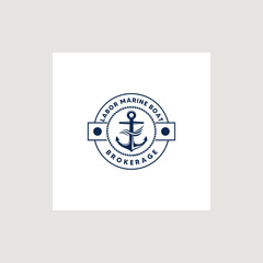Hanger company logo , sea company logo, boat sign logo