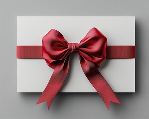 Elegantly wrapped gifts with satin bronze ribbons. Generative AI