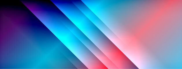 Dynamic shadow lines with gradient colors geometric background