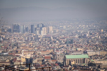 Naklejka premium The city of Napoli in Italy