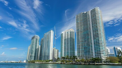 Fototapeta premium High_rise_buildings_in_the_city_under