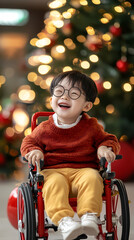 Joyful Holiday Experience - Child with Disability Celebrates