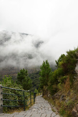 on the trail to Curral das Freiras (The Valley of the Nuns), Madeira, Portugal 