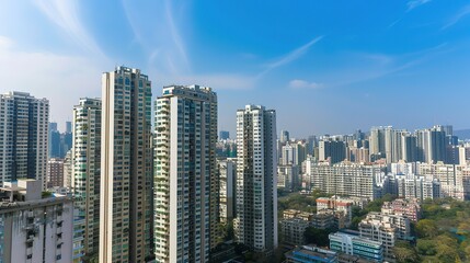 Fototapeta premium High_rise_buildings_in_the_city_under