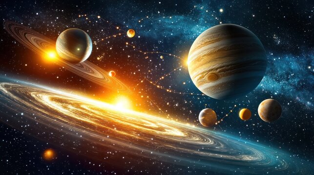 Planetary alignments in astrology showing how celestial movements influence daily life and future decisions