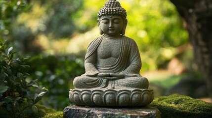 Obraz premium Mindfulness practices fostering awareness and presence in daily life, promoting mental clarity