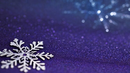 Fototapeta premium snowflake on a blue background