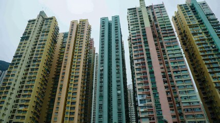 Obraz premium High_rise_buildings_and_towering_skyscrape