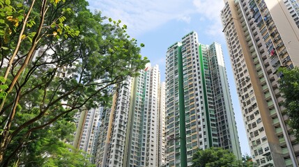 Fototapeta premium High_rise_buildings_and_towering_skyscrape