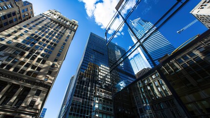 Fototapeta premium High_rise_buildings_and_towering_skyscrape