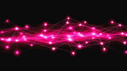Fototapeta premium Abstract business connection of lines from nodes It is connected to endless nodes and represents the innovation of communication in the network.