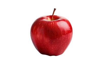 Red Fresh Apple isolated on PNG Background