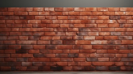 Obraz premium A red brick highlighted on a clean and minimalist background. 