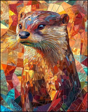 Harmonious Otter Mosaic