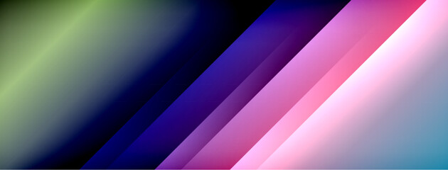 Obraz premium Dynamic shadow lines with gradient colors geometric background