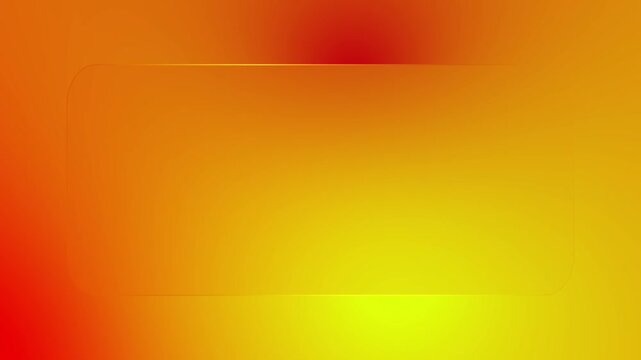 Glass textured animation motion graphic isolated on orange color gradient